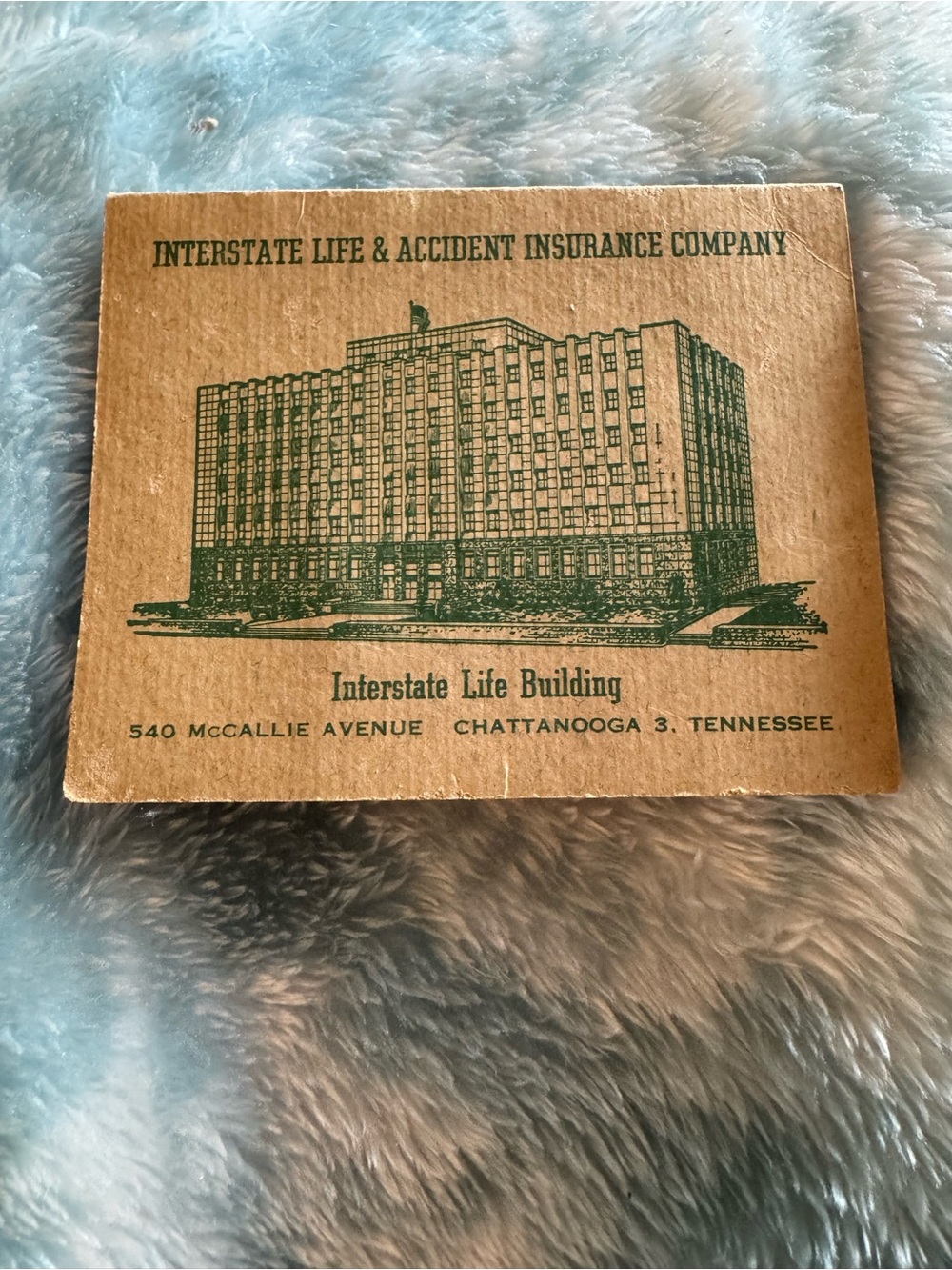 Vintage promotional advertising card